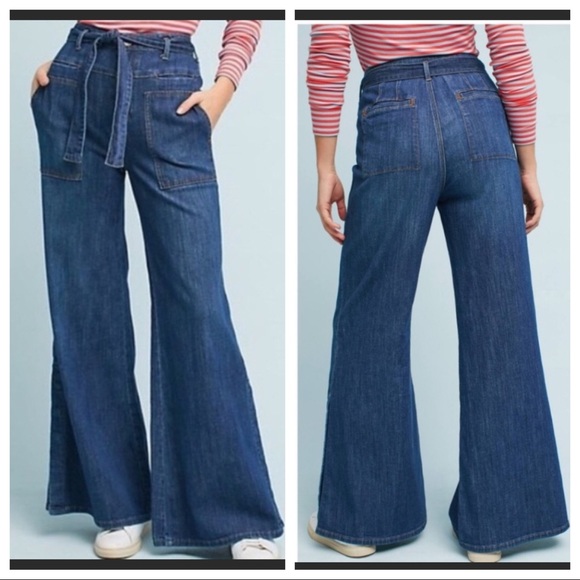 Anthropologie Denim - Cute Anthropologie Pilcro Tie Waist Wide Leg Jeans